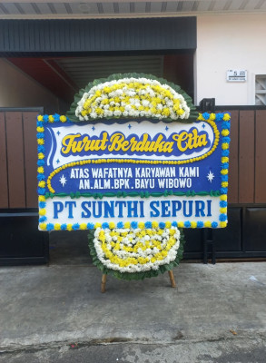 Papan Bunga Duka di Margasana