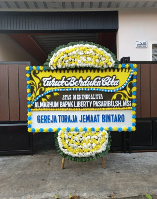 Papan Bunga Duka di Margasana